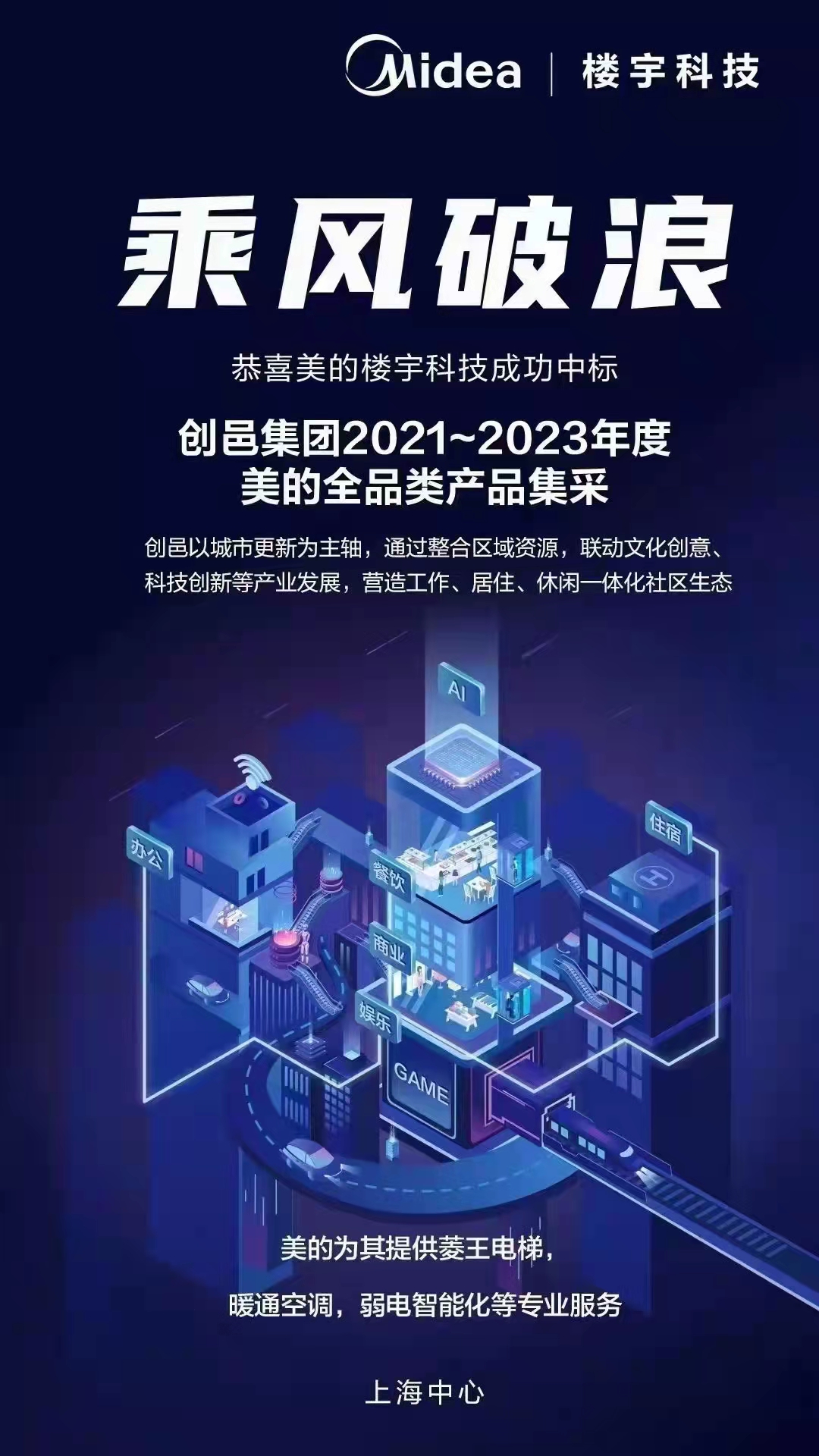 美的樓宇科技與創邑集團達成全品類產品集采合作，推動建筑智能化系統設計升級